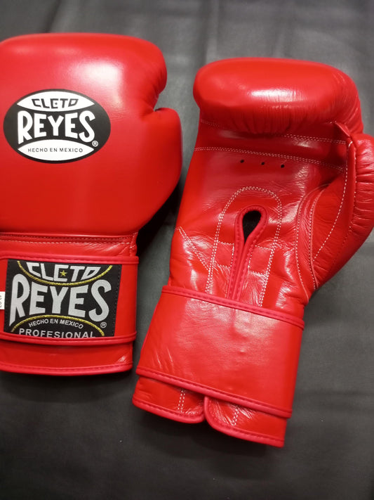 Cleto Reyes Boxing Gloves, Authentic Black Cowhide Leather Sparring and Training Gloves