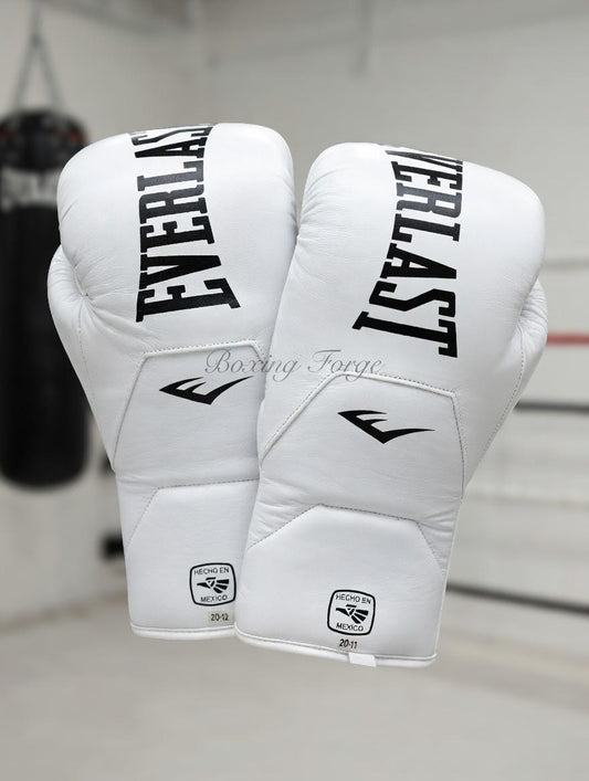Everlast Powerlock Pro Training Gloves, Premium Leather Protective Sparring and Heavy Bag Gear