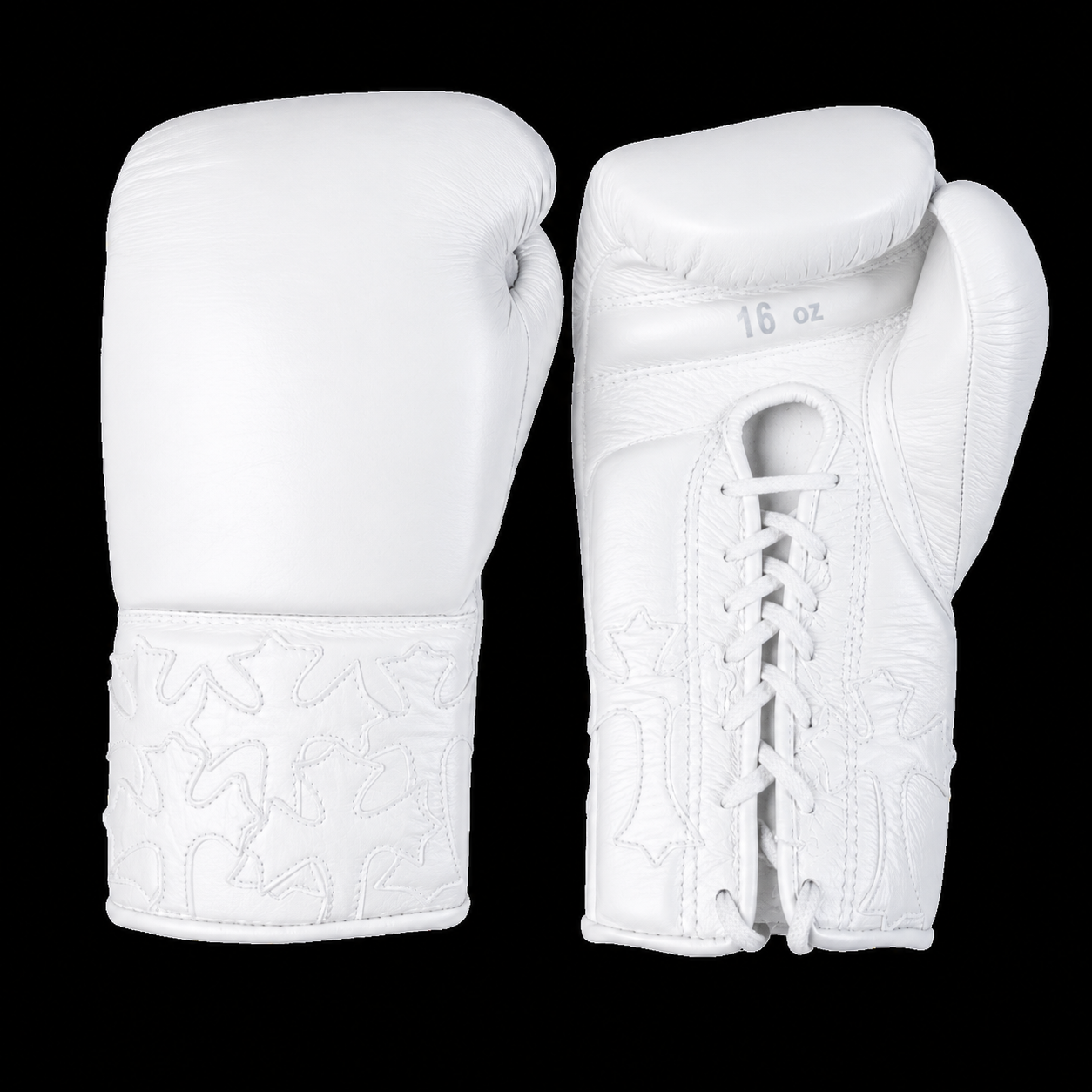 All-multi color same Lace-Up Boxing Gloves – Genuine Leather with Embossed Cross Design