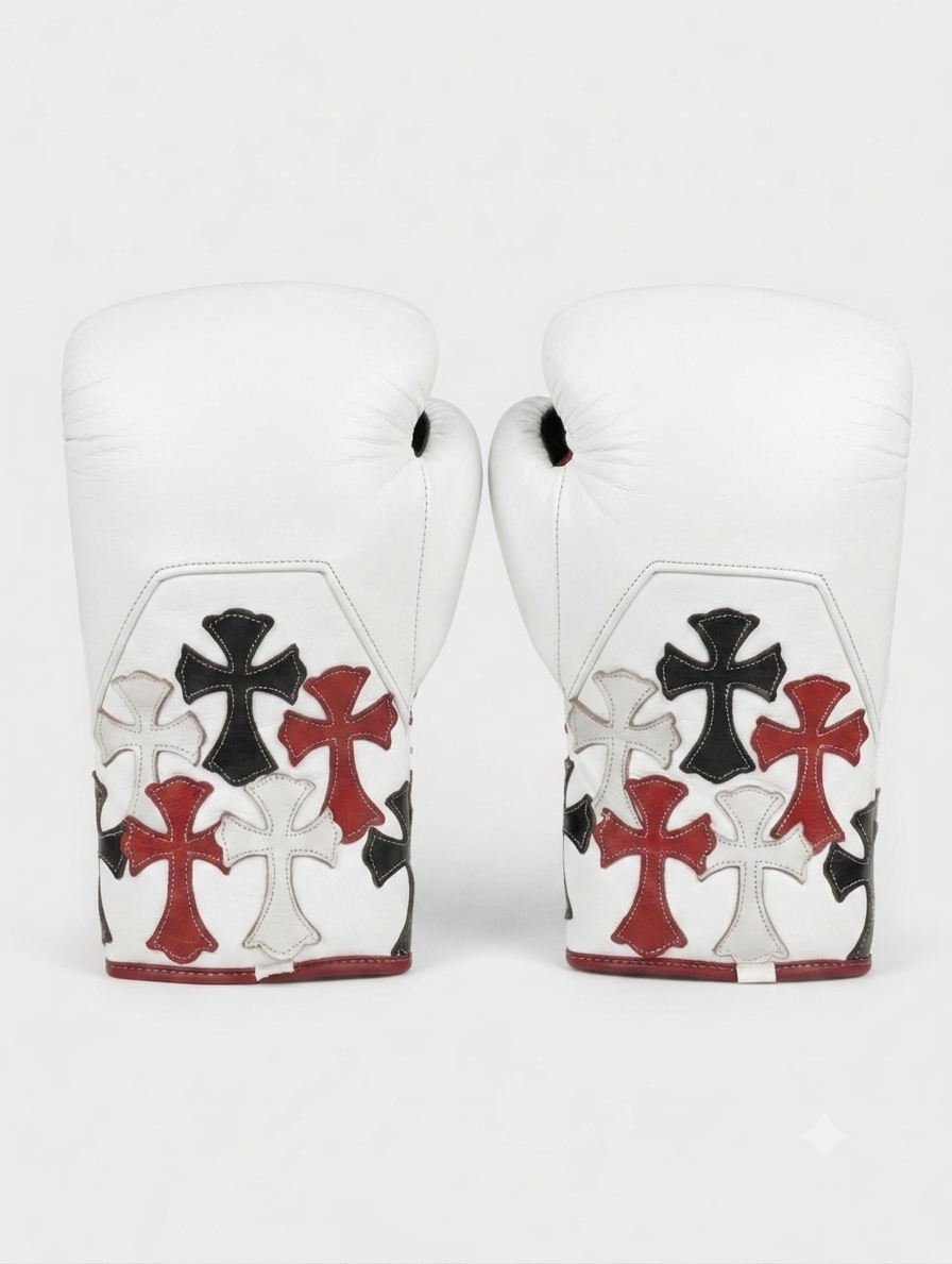Multicolor Cross Boxing Gloves – Premium Leather | Free Shipping