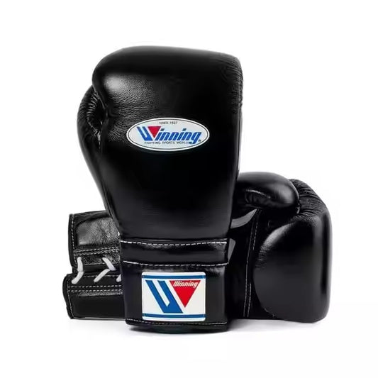 Winning Black Boxing Gloves | Premium Sparring Gloves for Beginners