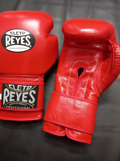 Cleto Reyes Boxing Gloves, Authentic Black Cowhide Leather Sparring and Training Gloves