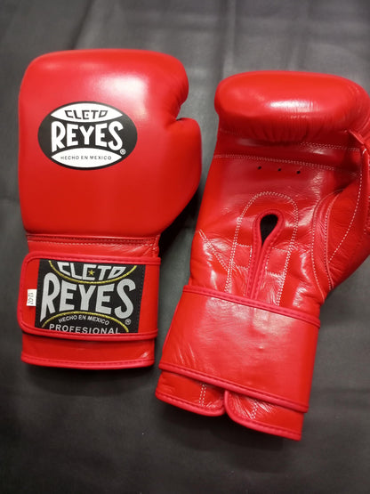 Cleto Reyes Boxing Gloves, Authentic Black Cowhide Leather Sparring and Training Gloves