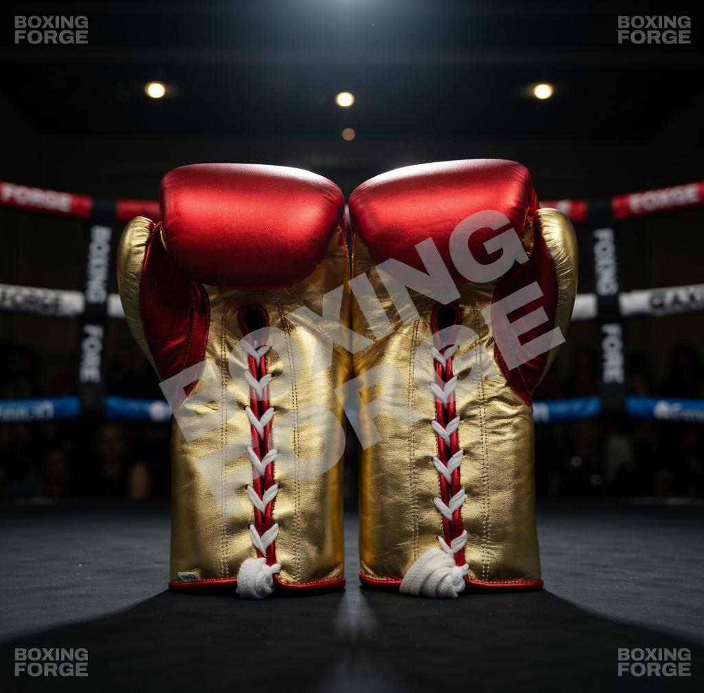 Red & Gold Boxing Gloves – Premium Leather Fight Gloves – Luxury Training  Sparring Gear – Pro Style Boxing Equipment