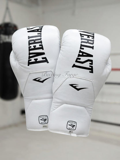 Everlast Powerlock Pro Training Gloves, Premium Leather Protective Sparring and Heavy Bag Gear