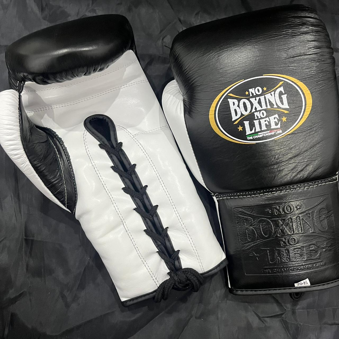 No Boxing No Life Complete Boxing Set – Gloves, Head Guard & Body Protector | Black & White