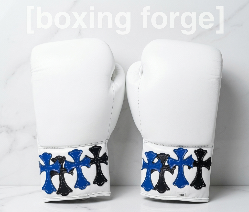 Pro Crucifix Boxing Gloves — multi-color Leather  Cross Wrist Design | Custom Build | Boxing Forge
