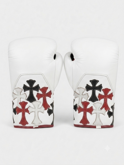 Multicolor Cross Boxing Gloves – Premium Leather | Free Shipping