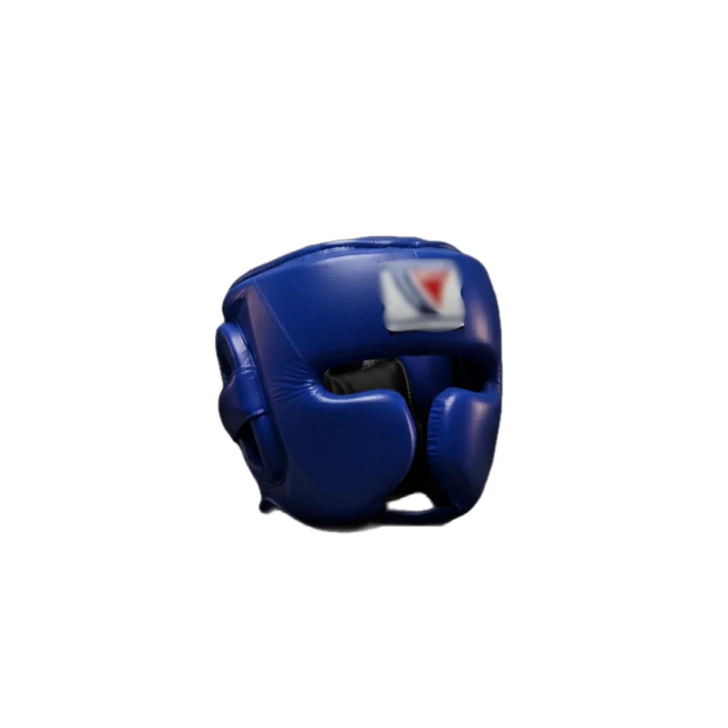 Full Face Boxing Head Guard — Red Leather | Cheek Protector  | Sparring & Training | S M L XL | Boxing Forge