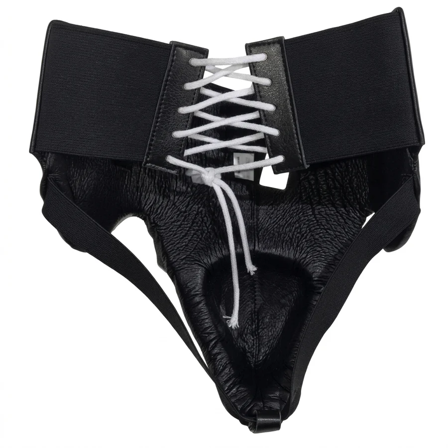Leather Boxing Groin Guard Foul Protector —  Cowhide |  Wide Coverage | S M L XL | OEM Custom | Boxing Forge