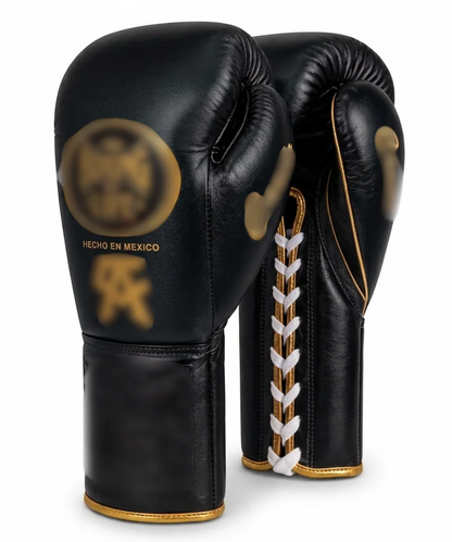 Mexican Style Lace-Up Boxing Gloves — White Blue Red Metallic  Leather | 8oz to 16oz | OEM Custom
