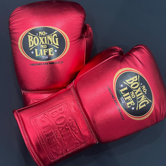 Boxing Forge Royal Metallic Boxing Gloves | RED Championship Line | Lace-up Training & Sparring Gloves