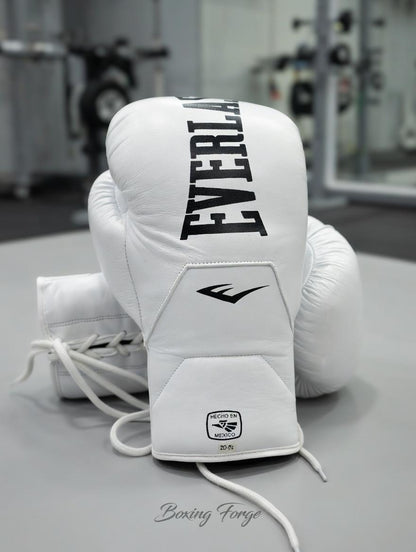 Everlast Powerlock Pro Training Gloves, Premium Leather Protective Sparring and Heavy Bag Gear