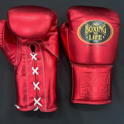 No Boxing No Life Training Gloves, Premium Cowhide Leather Professional Sparring and Fight Gear