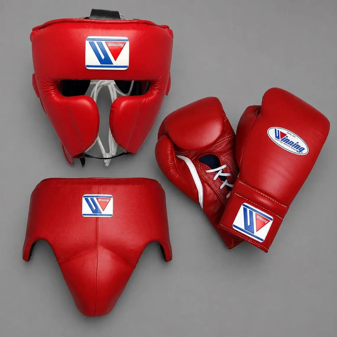 Boxing Forge Pure White Elite Boxing Set | White Leather Gloves, Headgear & Groin Guard | Pro Training & Sparring Kit
