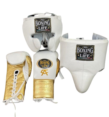 No Boxing No Life Leather Training Gloves, Head Protection, Groin Guard, punching bag, mma gloves, winning boxing gloves
