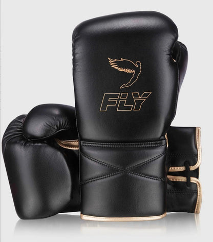 FLY Boxing Gloves – Premium Black Training and Sparring Gloves