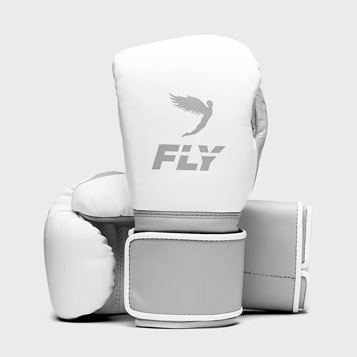 Premium White Boxing Gloves – Professional Training & Sparring Gloves