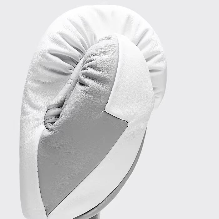 Premium White Boxing Gloves – Professional Training & Sparring Gloves