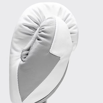Premium White Boxing Gloves – Professional Training & Sparring Gloves