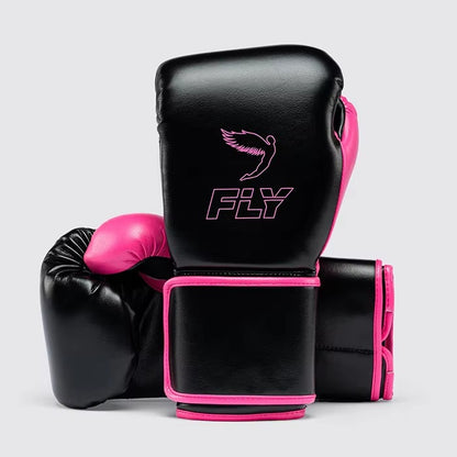 Premium Black/Pink Boxing Gloves – Professional Training & Sparring Gloves