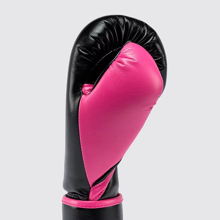 Premium Black/Pink Boxing Gloves – Professional Training & Sparring Gloves