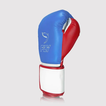 Premium Blue/White Boxing Gloves – Professional Training & Sparring Gloves