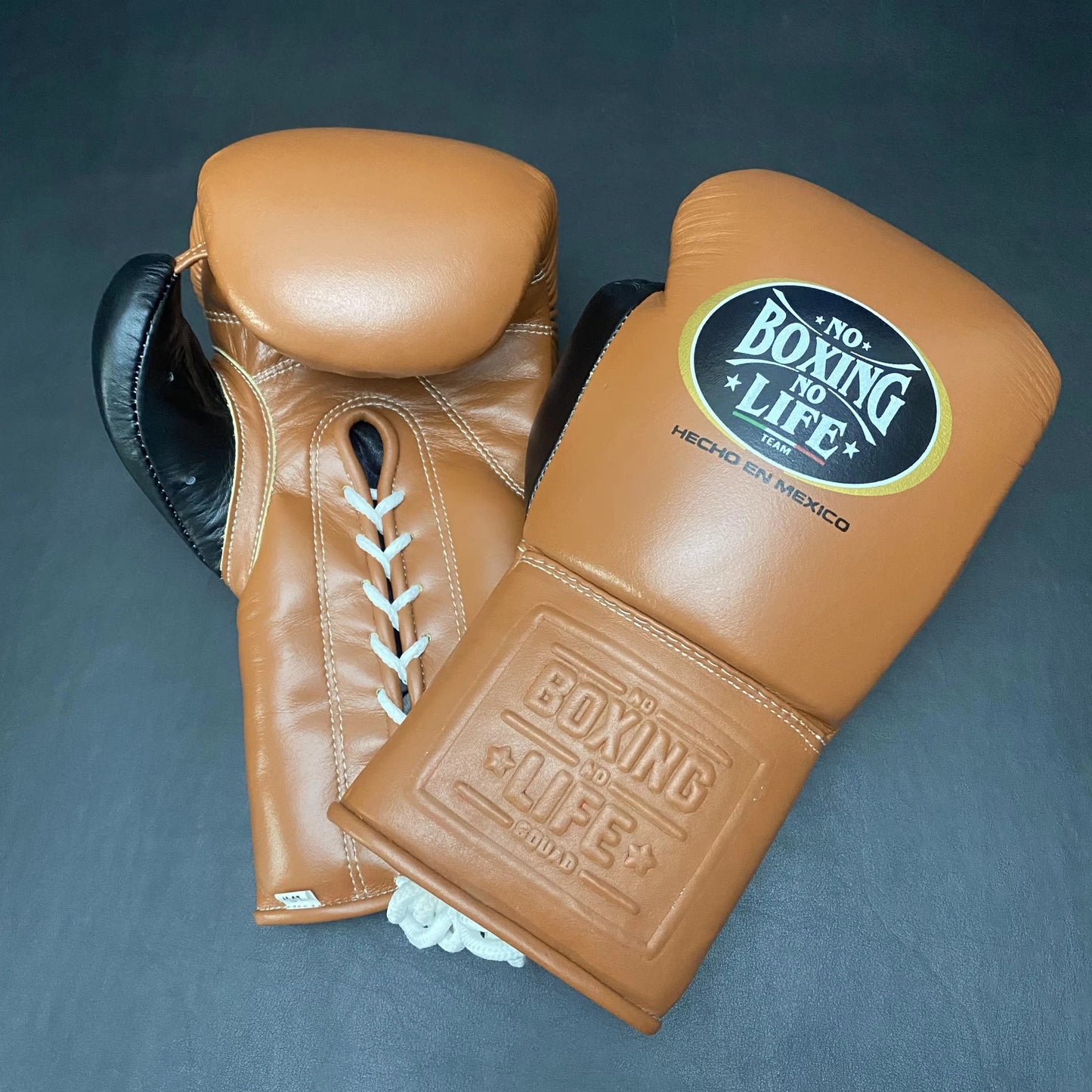 NBNL Boxing Gloves – Dark Brown & Black | Premium Training and Sparring Gloves