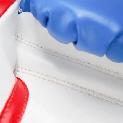 Premium Blue/White Boxing Gloves – Professional Training & Sparring Gloves