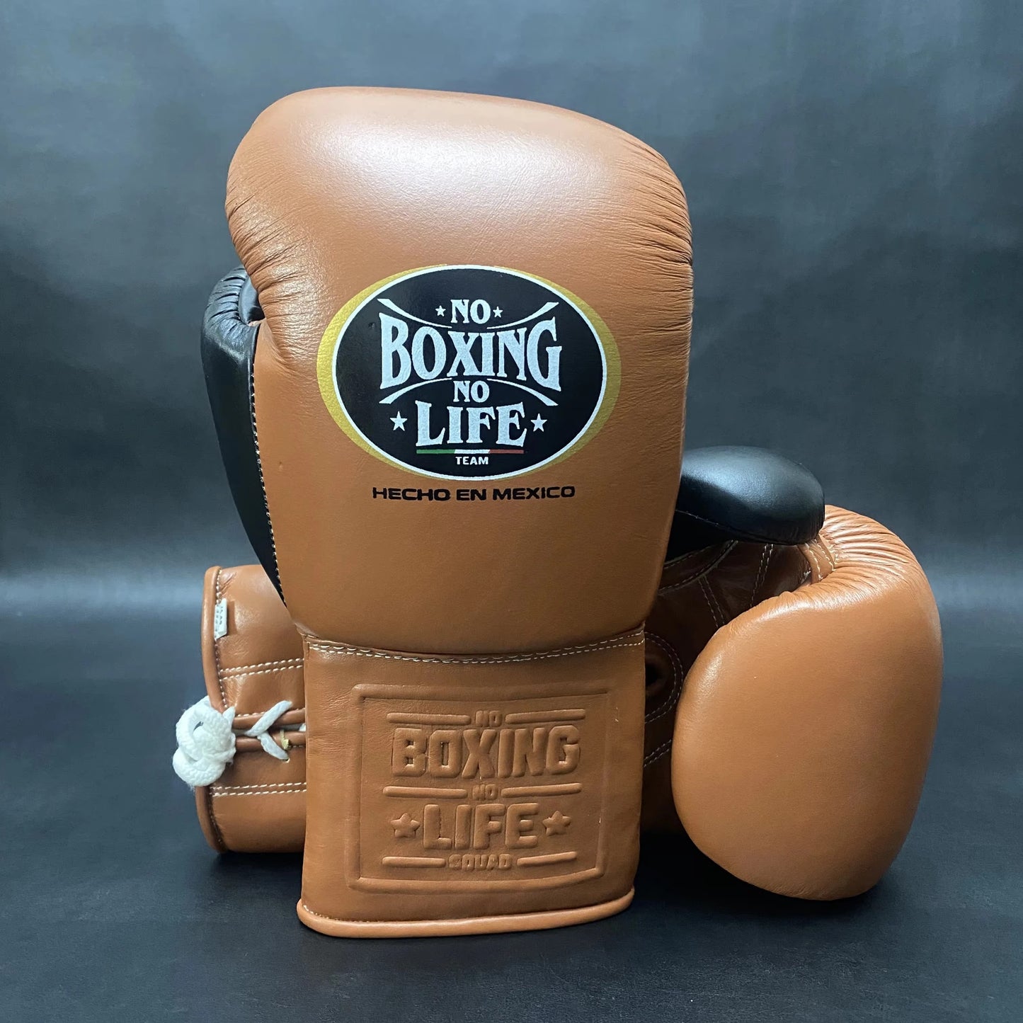 NBNL Boxing Gloves – Dark Brown & Black | Premium Training and Sparring Gloves