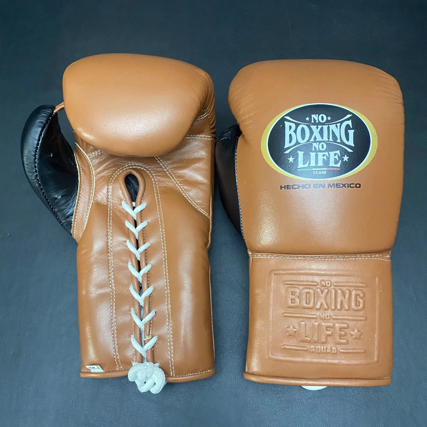 NBNL Boxing Gloves – Dark Brown & Black | Premium Training and Sparring Gloves