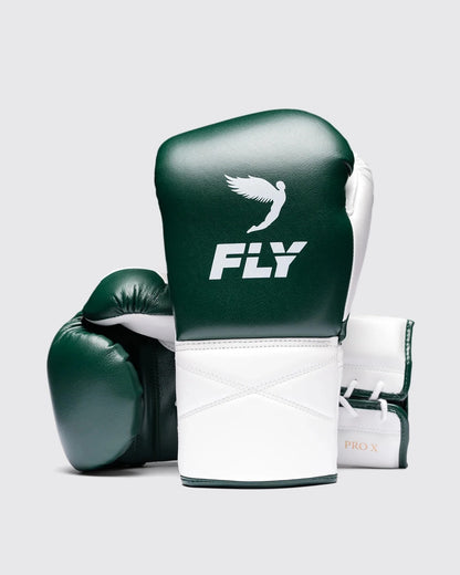 Premium Green/White Boxing Gloves – Professional Training & Sparring Gloves