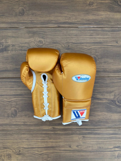Winning Yellow Full Boxing Set – Full Face Headgear, Boxing Gloves & Training Equipment